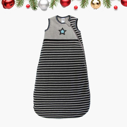 KUSHIES 全棉睡袋 初生0+ / 嬰幼兒6-18月適用 灰間星星