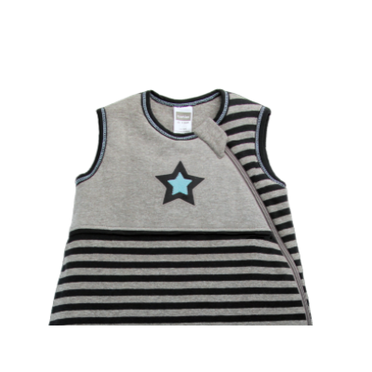 KUSHIES 全棉睡袋 初生0+ / 嬰幼兒6-18月適用 灰間星星