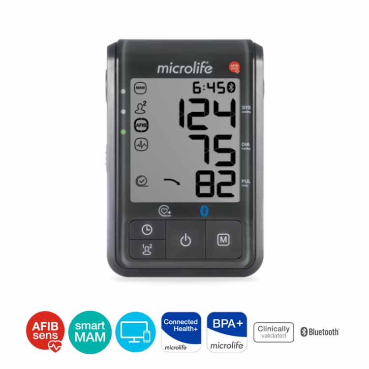 百略Microlife BP B6 CONNECT 藍牙全自動血壓計,檢測心房顫動 MICROLIFE BP B6 CONNECT UPPER ARM BLOOD PRESSURE MONITOR